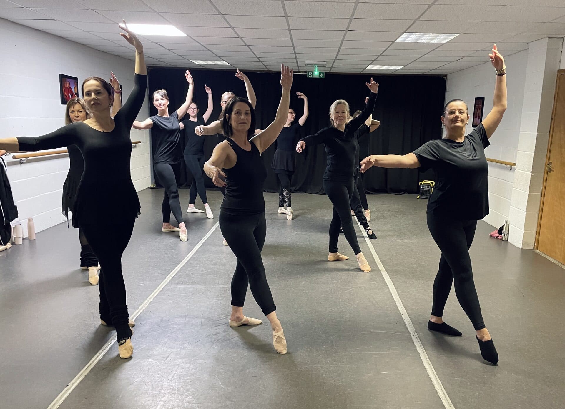 Adult dance class