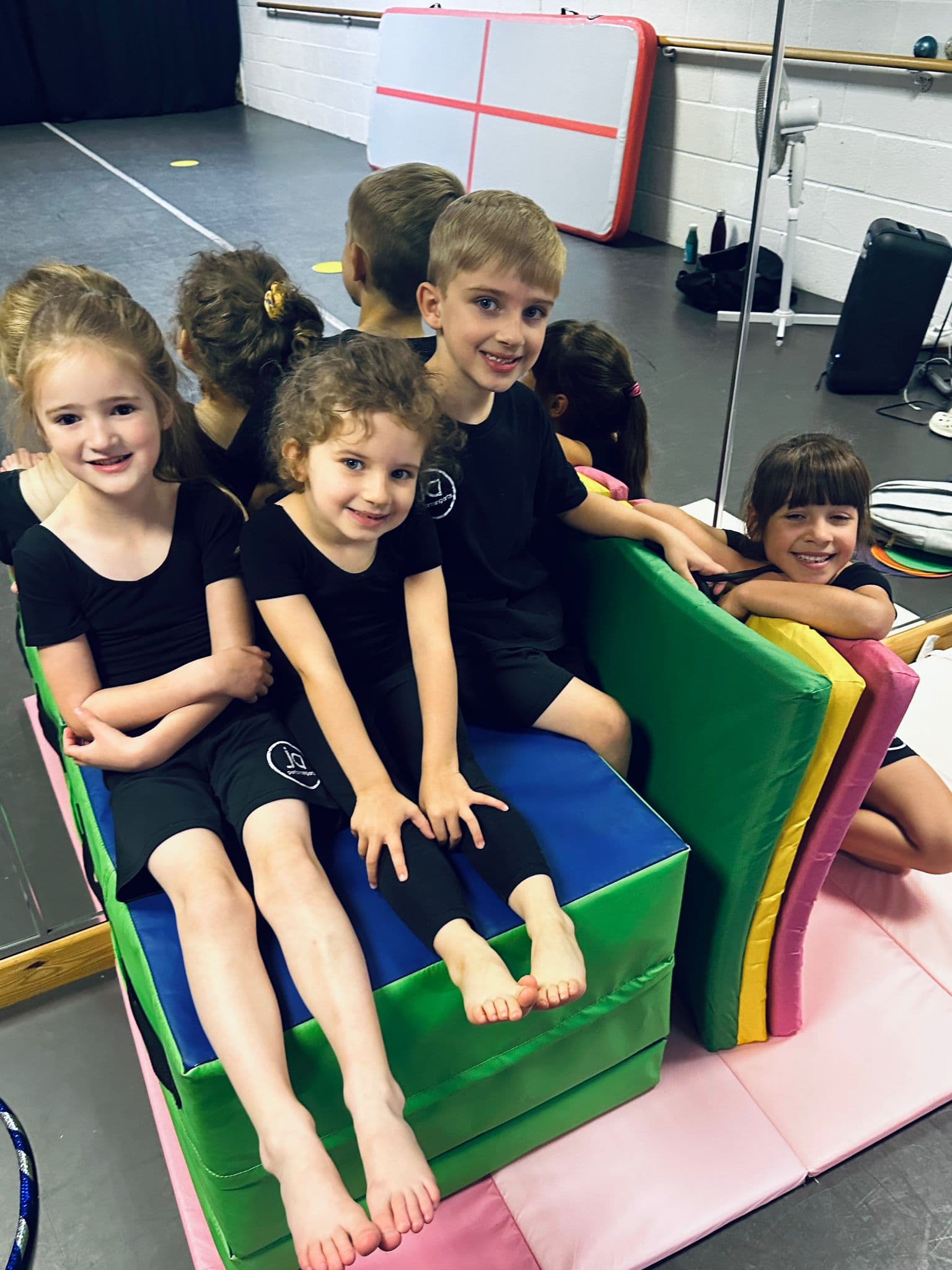 Mini dancers having fun in class